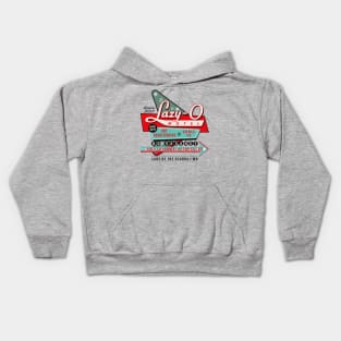 Lazy O Motel Sign Kids Hoodie